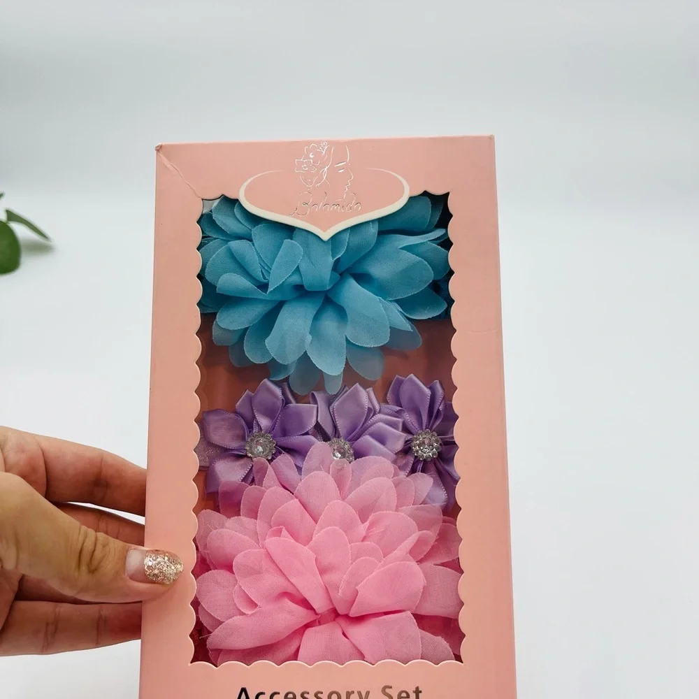NWT BABY GURL TODDLER FLORAL BOW HEADBANDS